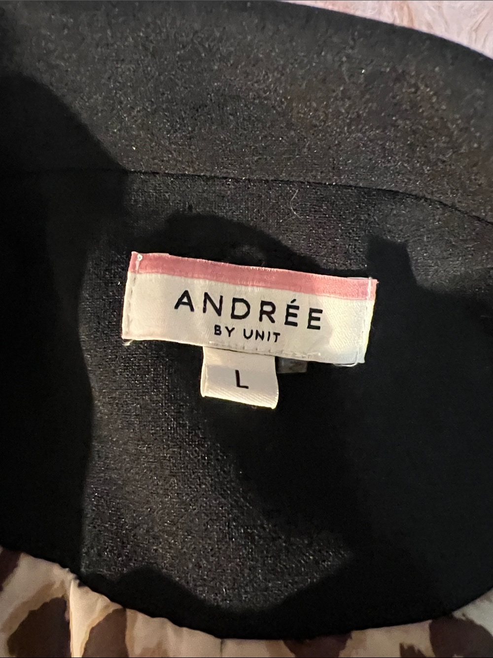 Andree Black Blazer with Leopard-Print Lining Like New Never Worn - Picture 5 of 8